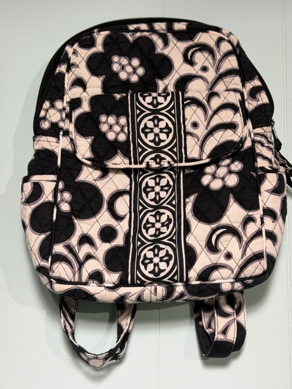 Vera Bradley  Retired Night and Day Quilted Floral Backpack